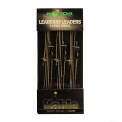 Korda Leadcore Leader Ring Swivel Gravel Brown 1m