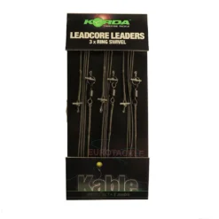 Korda Leadcore Leader Ring Swivel Weed Silt 1m