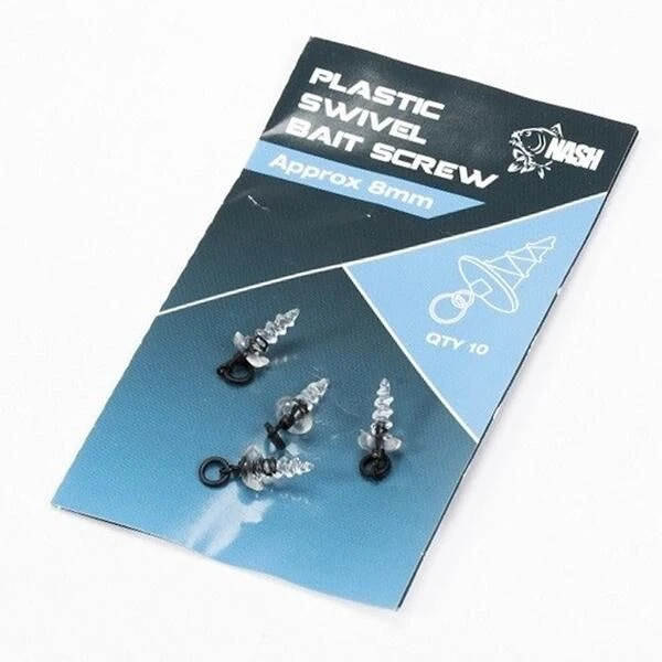 Nash Tackle Plastic Swivel Bait Screws 8mm 3 Nash Tackle Plastic Swivel Bait Screws 8mm