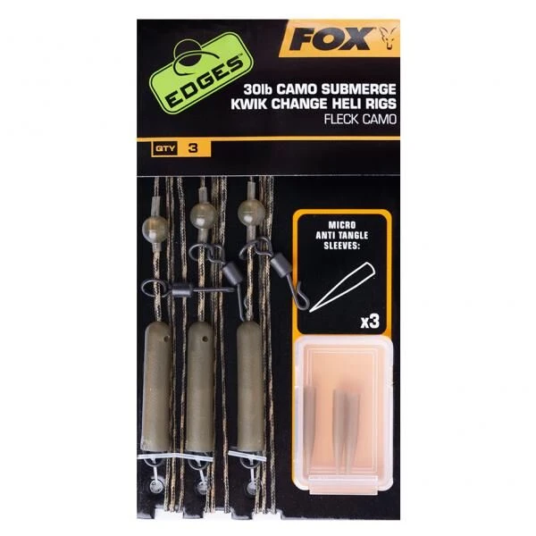 Fox Edges Camo Submerge Kwik Change Heli RIgs 3 Fox Edges Camo Submerge Kwik Change Heli RIgs