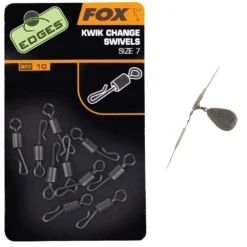 Fox Edges Kwik Change Swivels Size 10