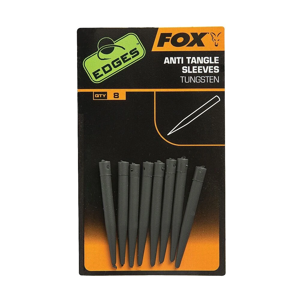 Fox Edges Anti Tangle Sleeves Tungsten 3 Fox Edges Anti Tangle Sleeves Tungsten
